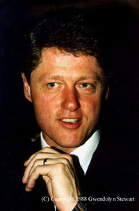 Photograph of BILL 
CLINTON by GWENDOLYN STEWART c. 2011; All Rights Reserved