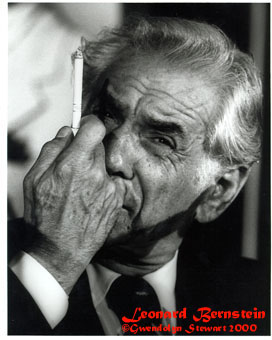 Photograph of LEONARD BERNSTEIN by GWENDOLYN STEWART c. 2009; All 
Rights Reserved